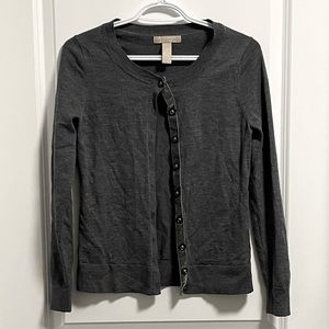 Banana Republic Size S Dark grey button up sweater